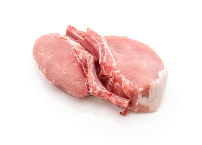 raw pork chops for dogs