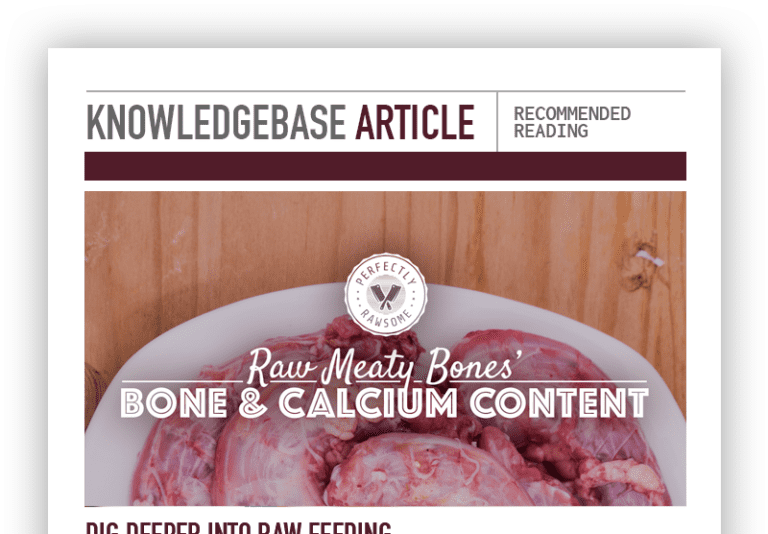 Raw Meaty Bones, Types of Raw Bones to Feed, Raw Diet Ingredients