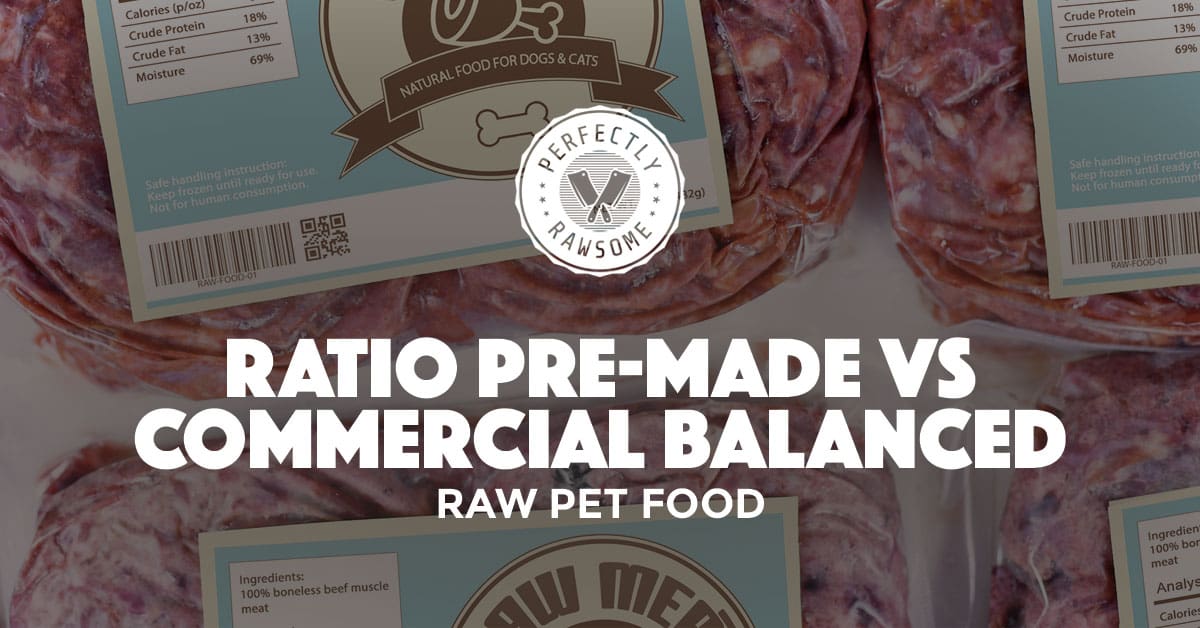 Commercial raw best sale dog food